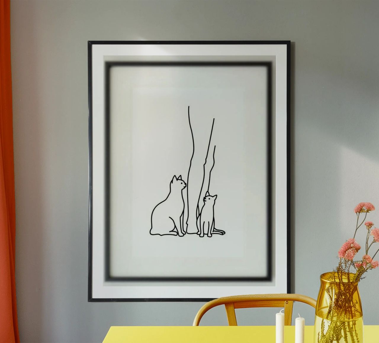Katze Druck Poster von ZARAH