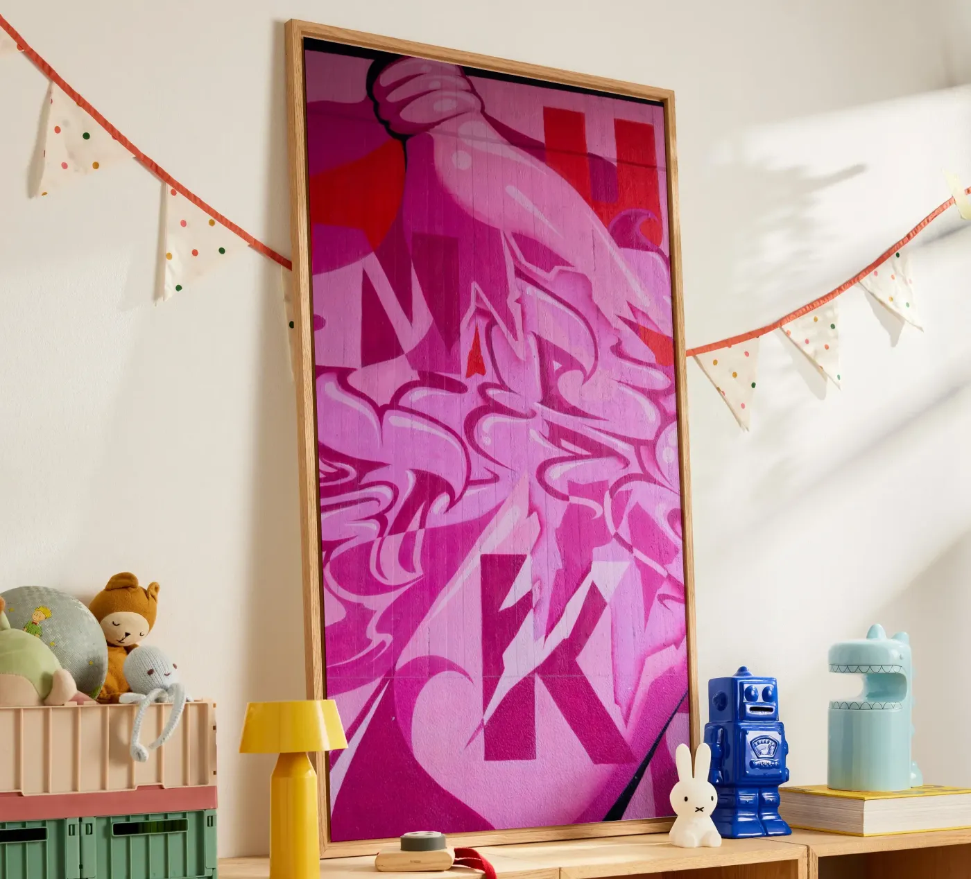 Pink Graffiti plexiglass da UrbanART