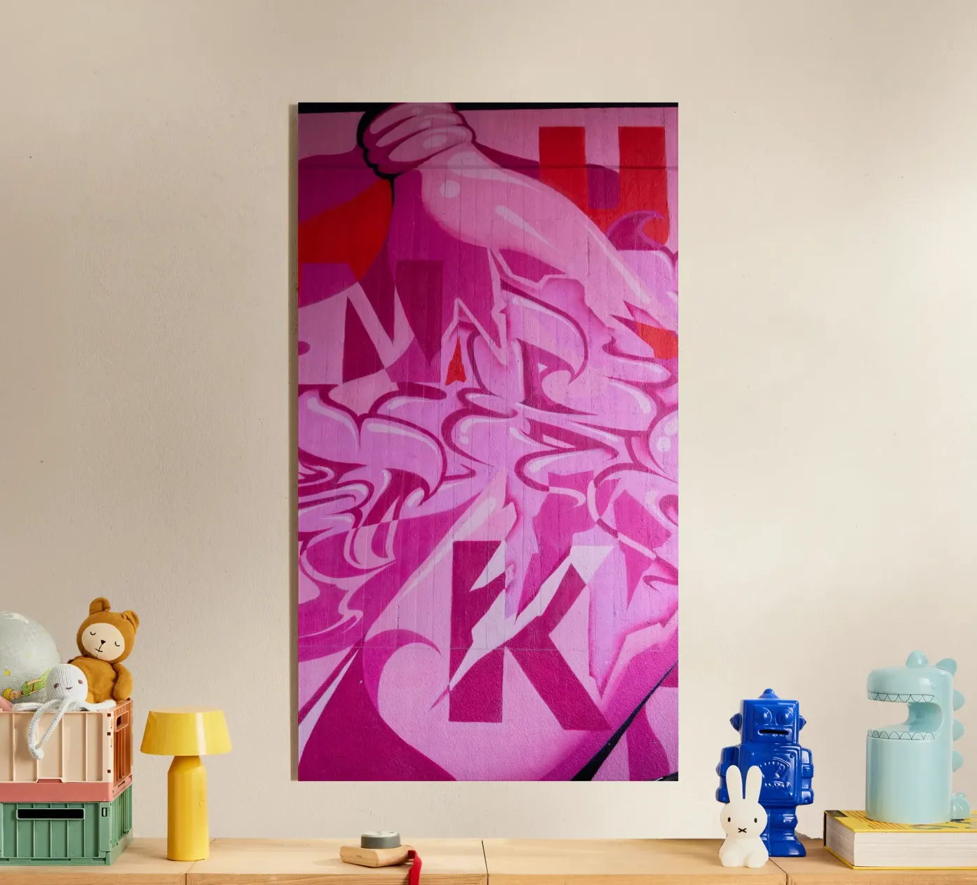 Pink Graffiti plexiglass da UrbanART