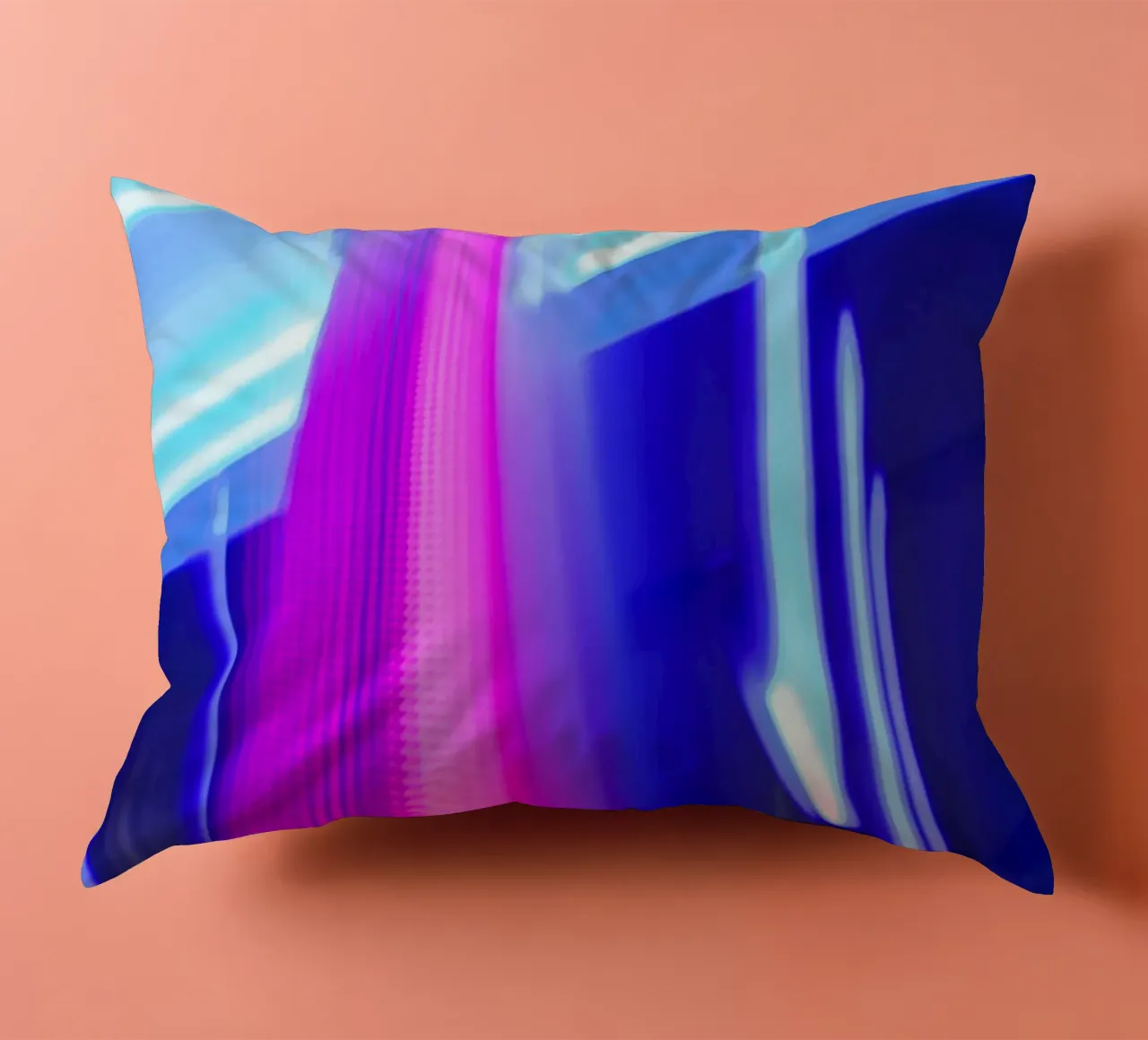 Bluelights decorative cushion by Flo Klein