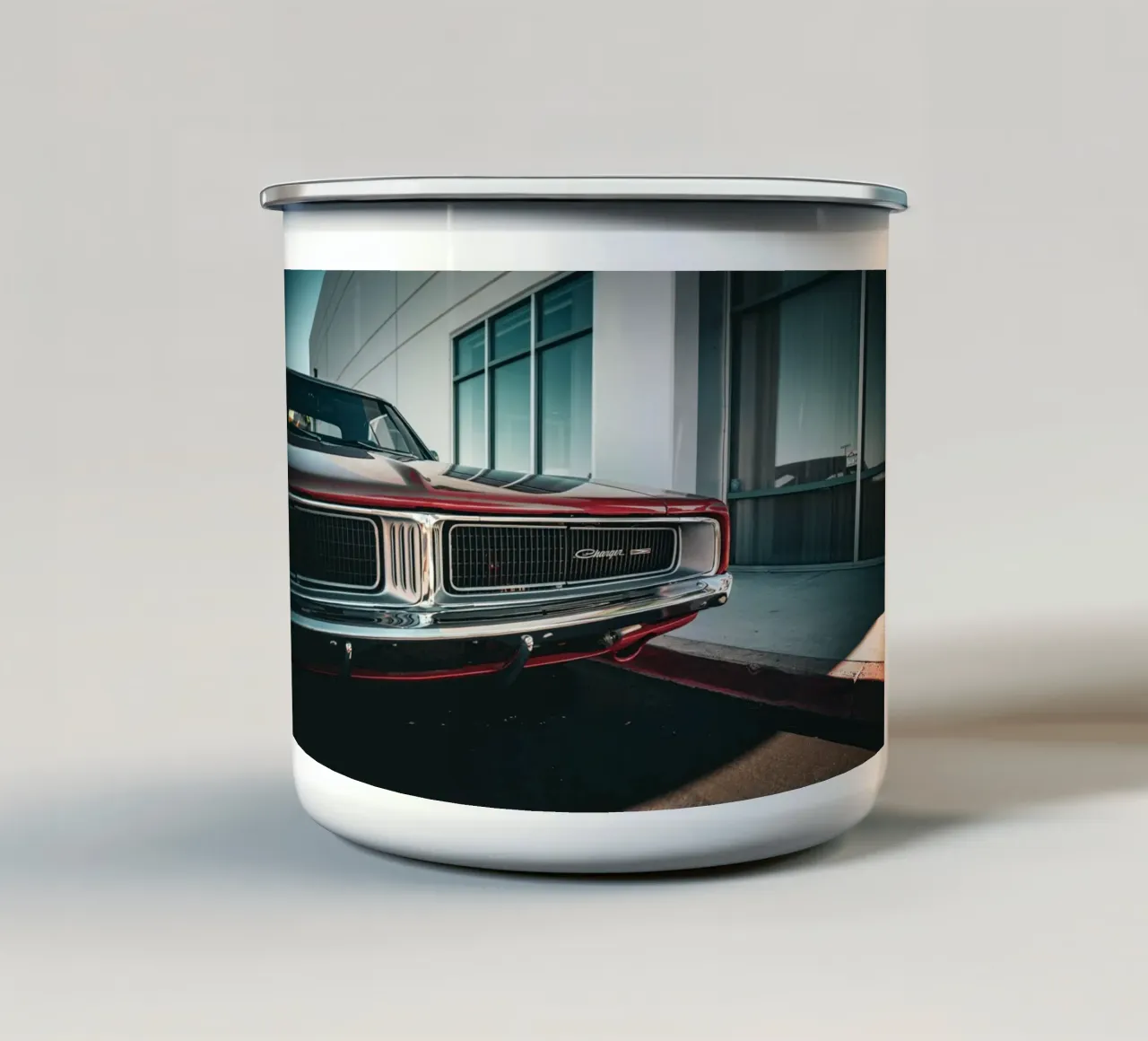 Dodge tazza in smalto da Flo Klein