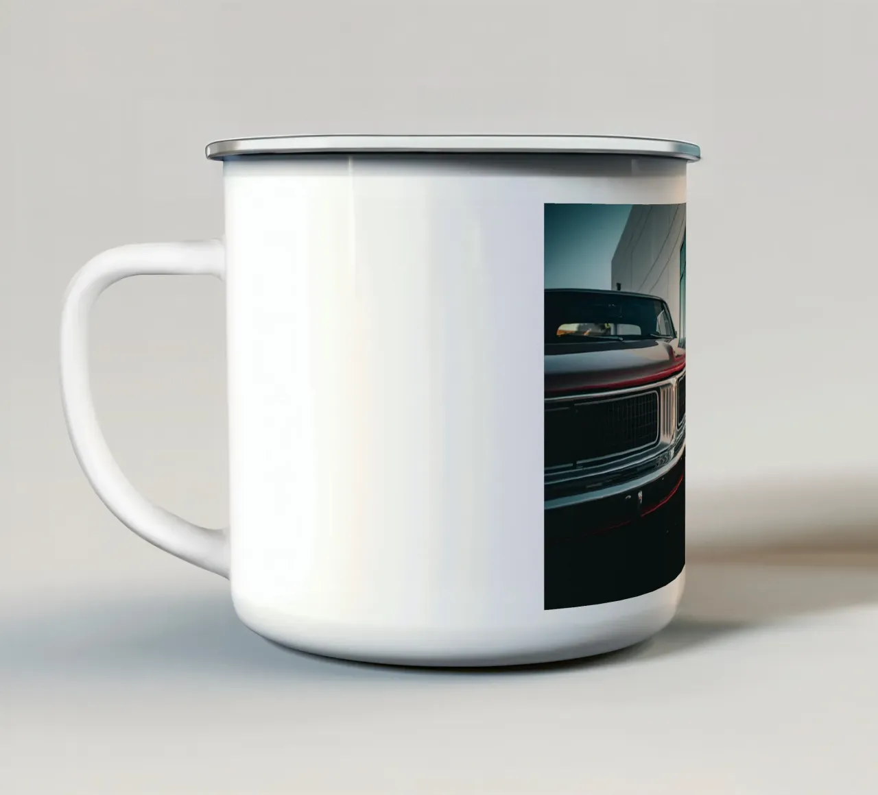 Dodge tazza in smalto da Flo Klein
