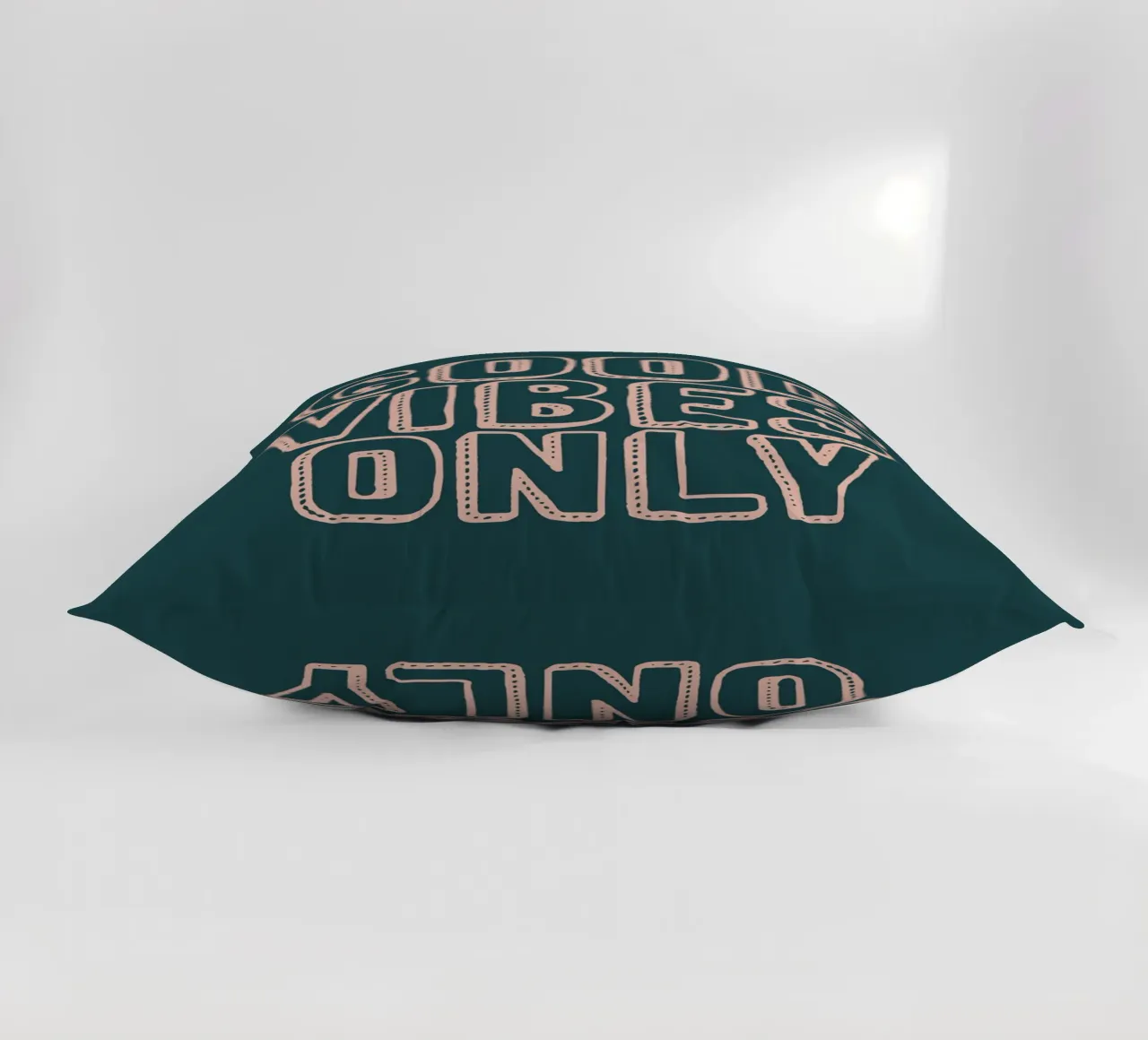 Good Vibes Only decorative cushion by Wall of Words