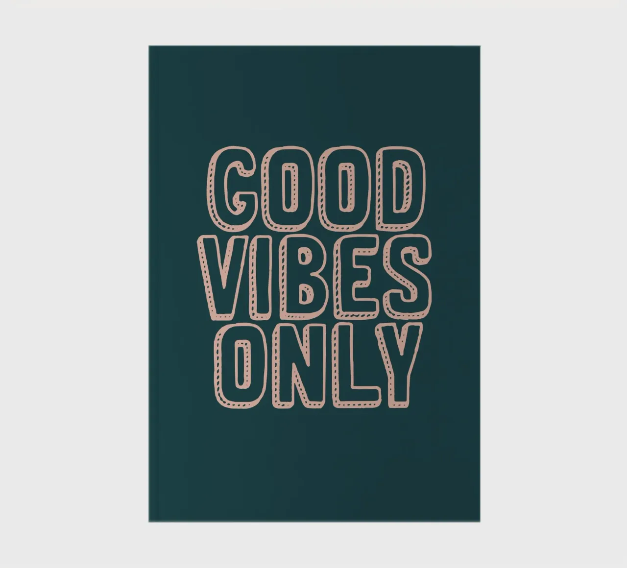 Good Vibes Only notebook by Wall of Words
