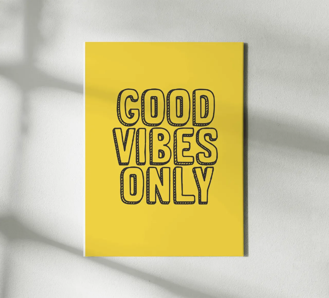 Good Vibes Only canvas by Wall of Words