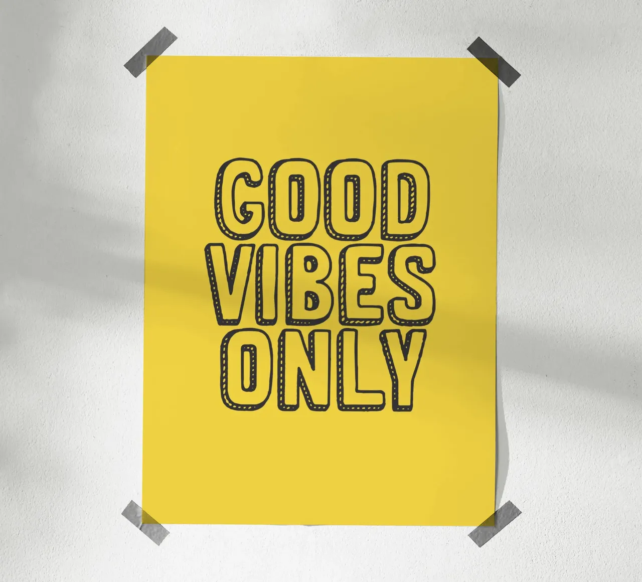 Good Vibes Only hahnemühle by Wall of Words