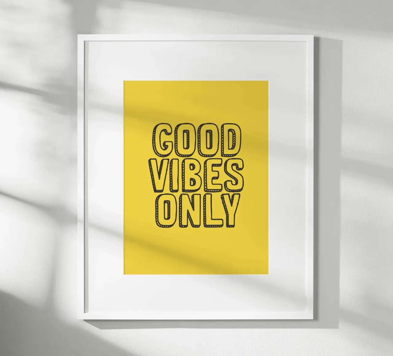 Good Vibes Only hahnemühle by Wall of Words