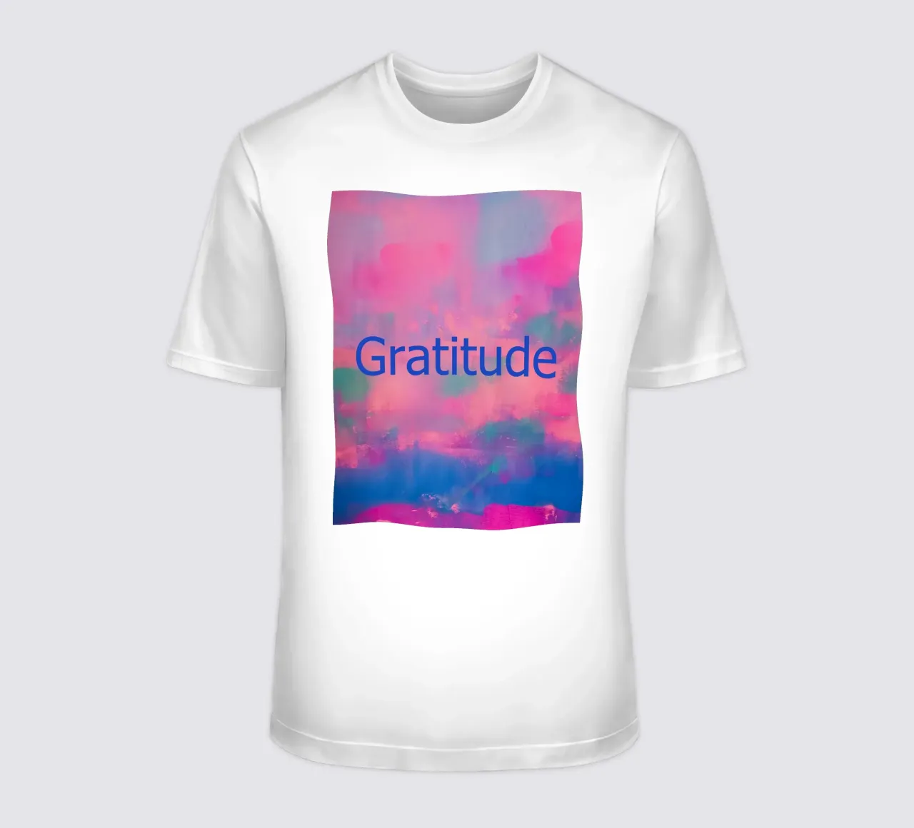 'Gratitude' Vibrant Abstract Print t-shirt by FABOArt