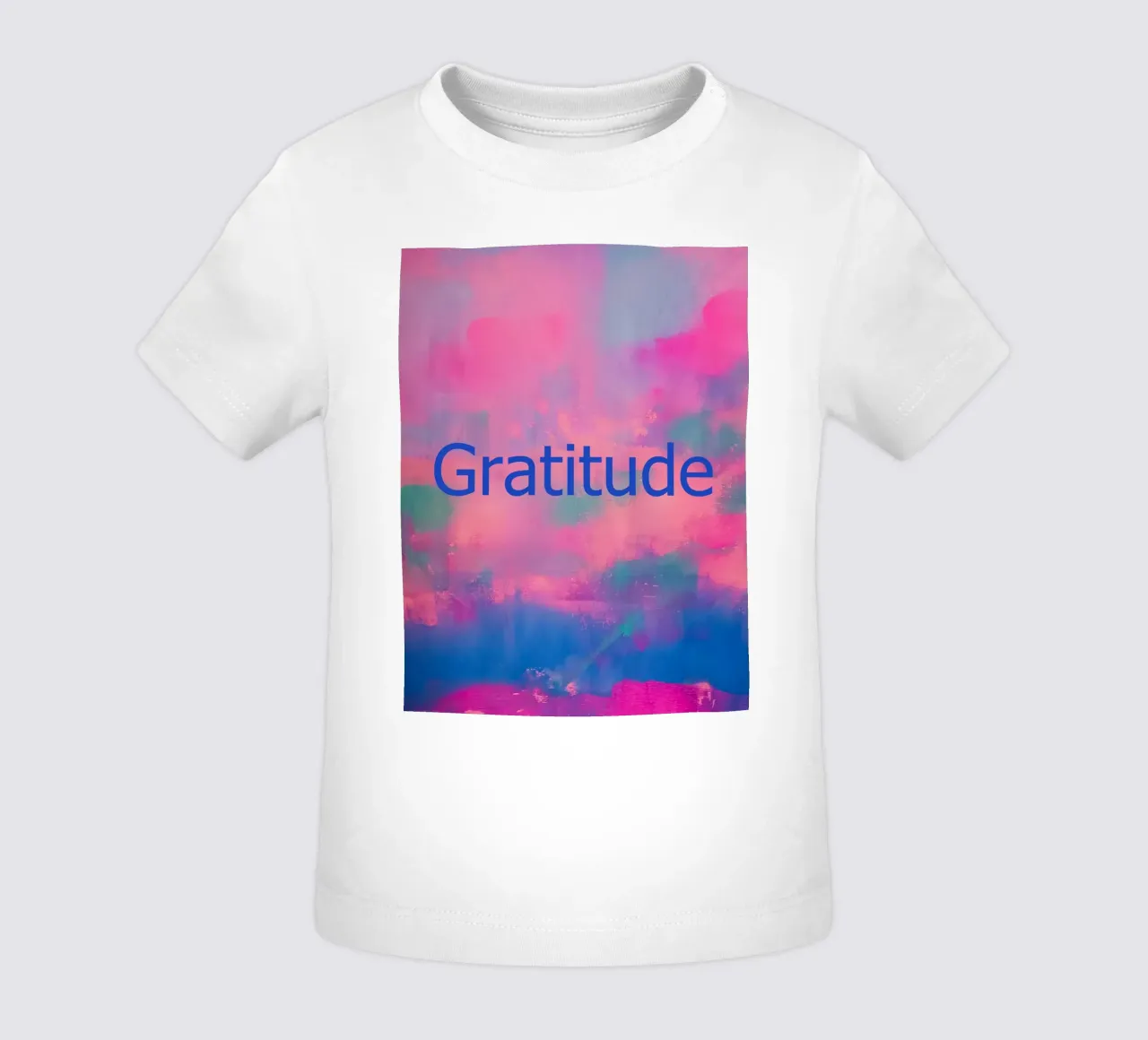 Impresión abstracta vibrante "Gratitude camiseta de bebé de FABOArt