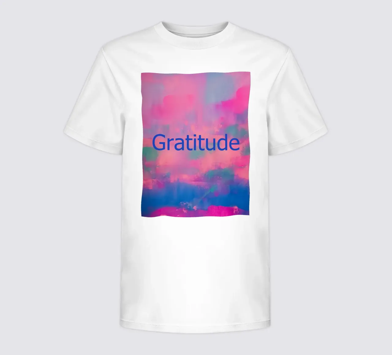 'Gratitude' Vibrant Abstract Print kids t-shirt by FABOArt