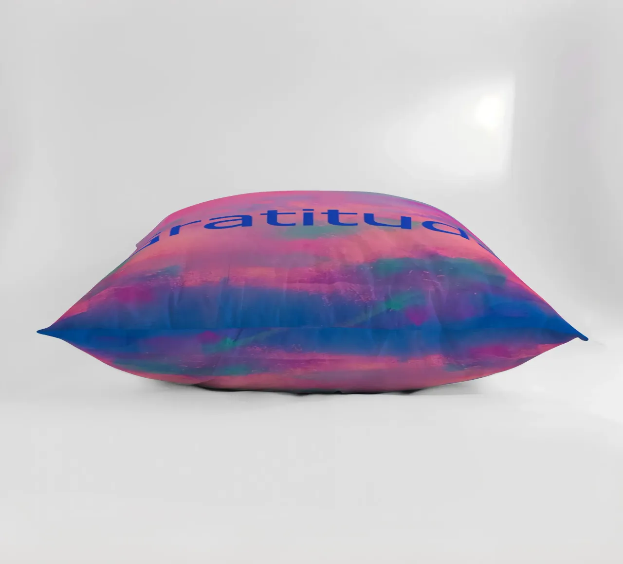 'Gratitude' Vibrant Abstract Print decorative cushion by FABOArt