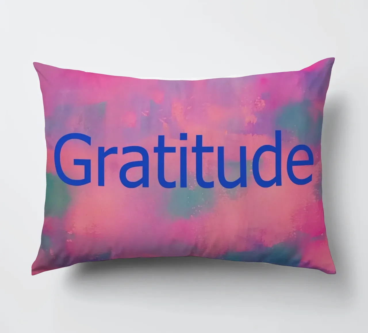 'Gratitude' Vibrant Abstract Print decorative cushion by FABOArt
