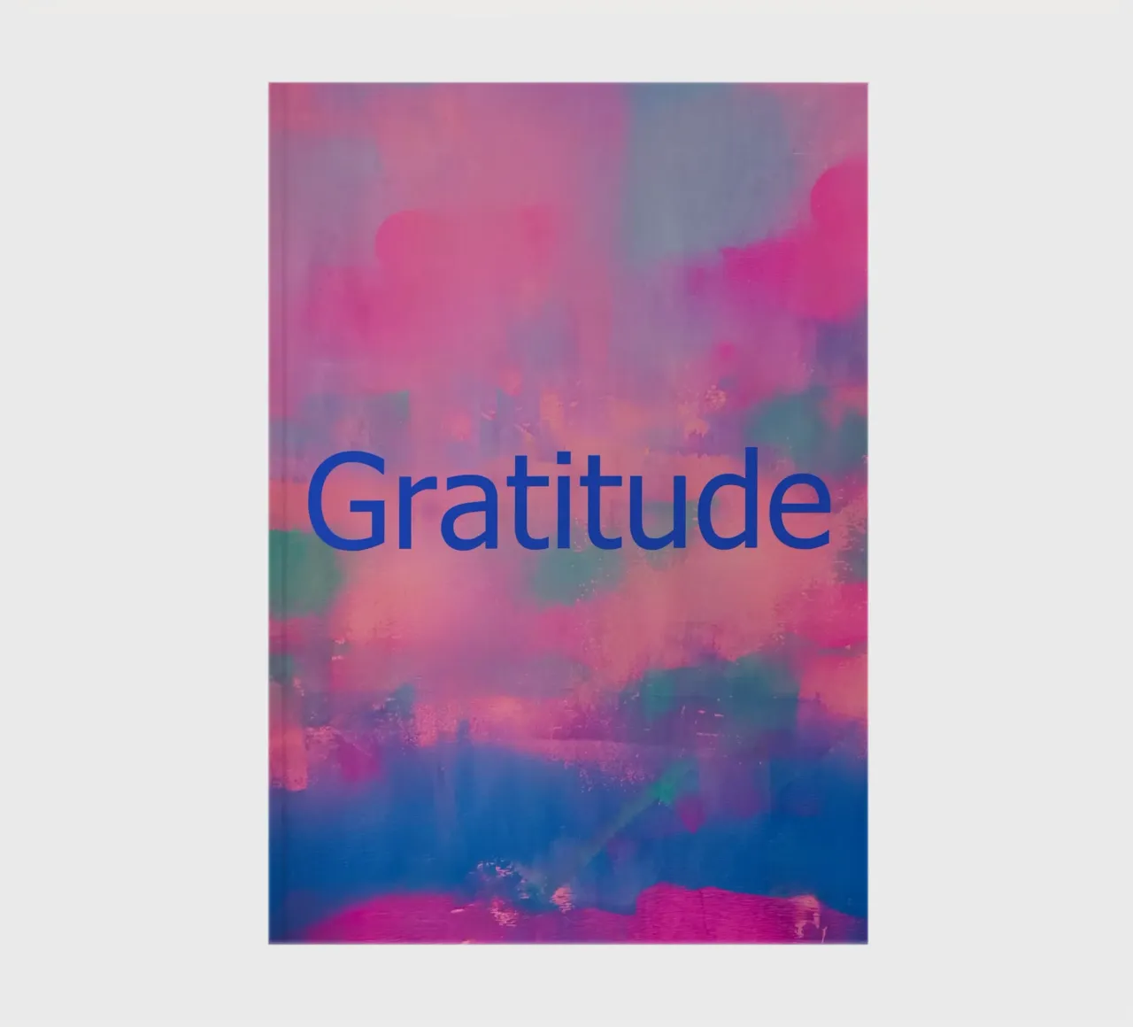'Gratitude' Vibrant Abstract Print notebook by FABOArt