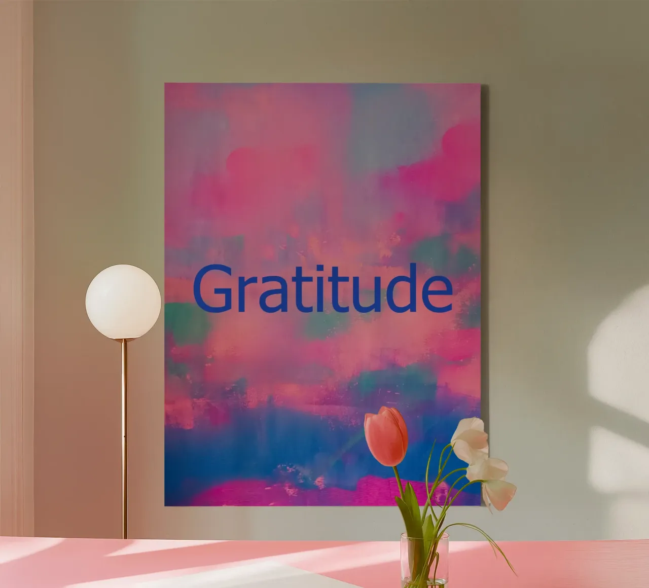 'Gratitude' Vibrant Abstract Print canvas by FABOArt