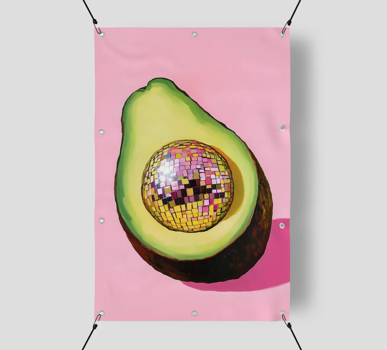 Discokugel mit Avocado PVC Plane von Carinaprint