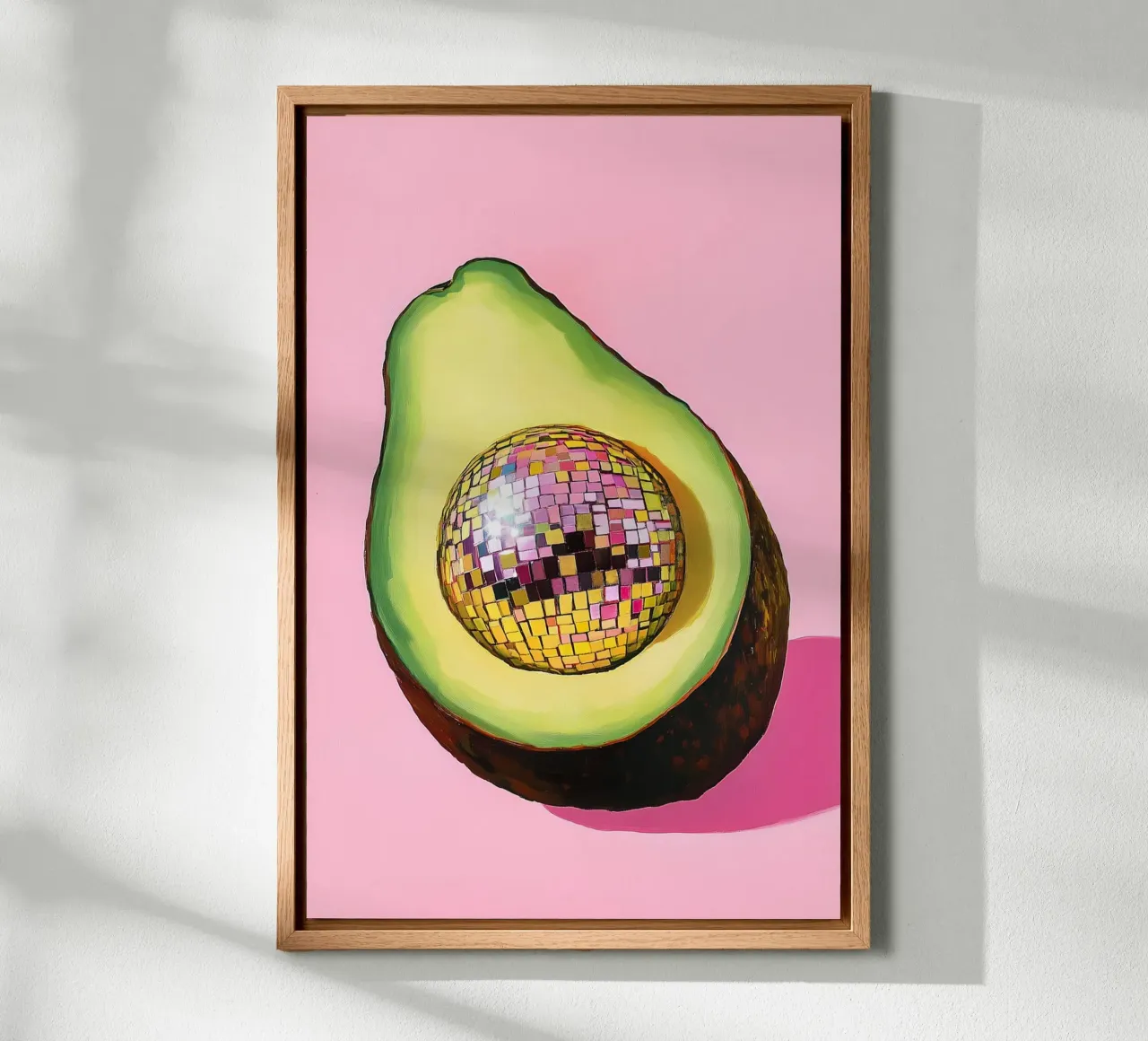 Discokugel mit Avocado Alu-Dibond von Carinaprint