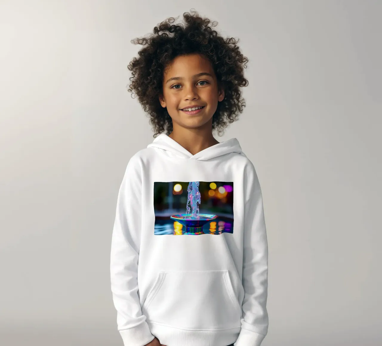 Une fontaine colorée crée un spectacle lumineux fascinant sweat à capuche enfant de DesignDoodle