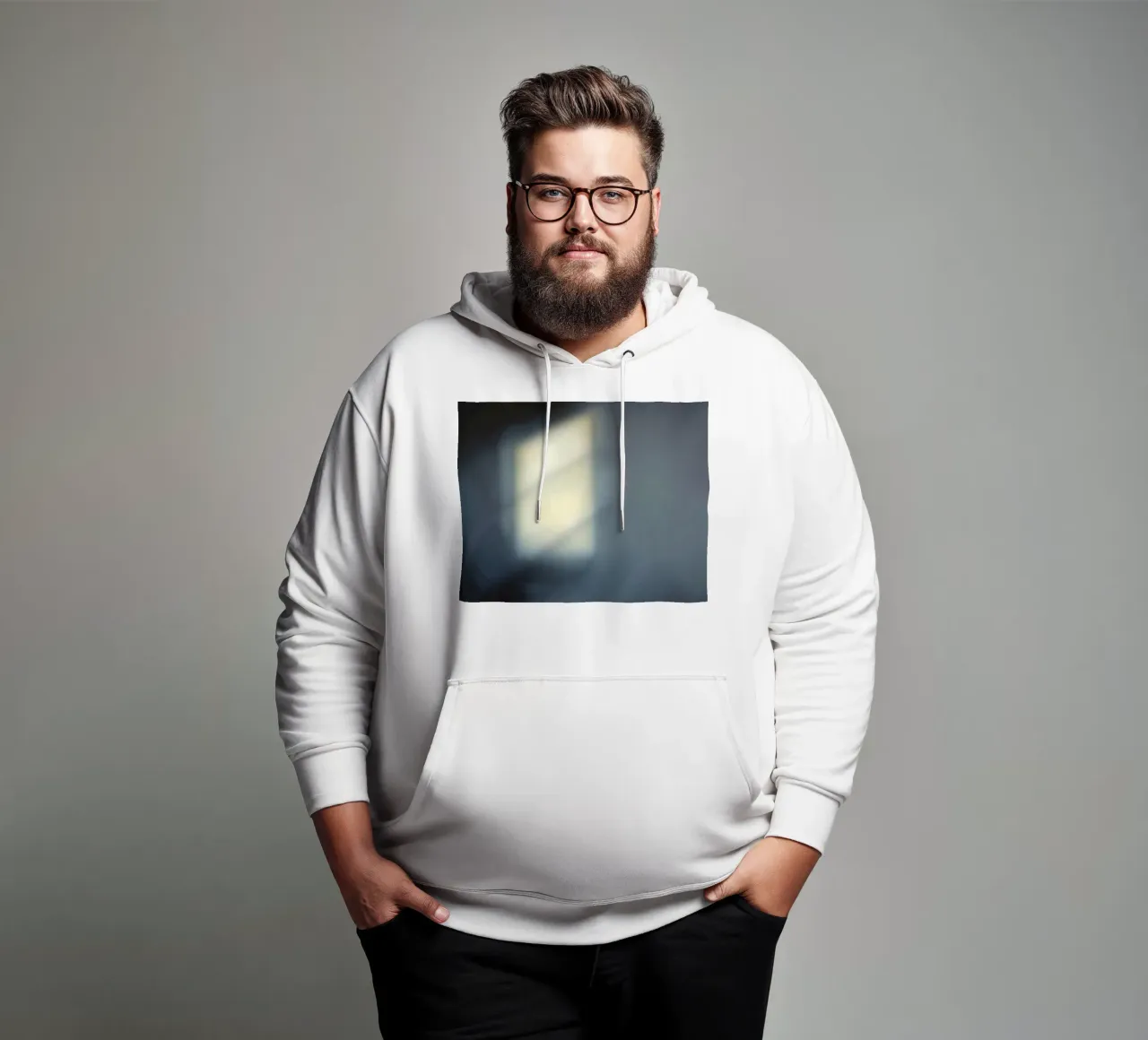 Soft light filters through a window, creating a hazy ambianc hoodie by DesignDoodle