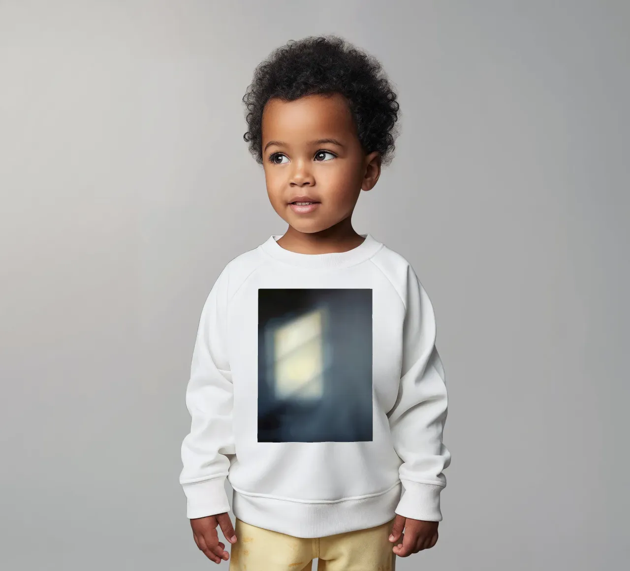 Soft light filters through a window, creating a hazy ambianc baby sweatshirt by DesignDoodle