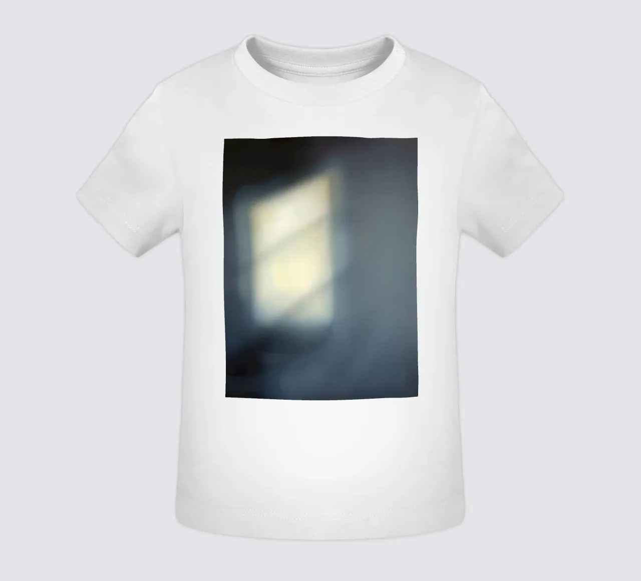 Soft light filters through a window, creating a hazy ambianc baby t-shirt by DesignDoodle