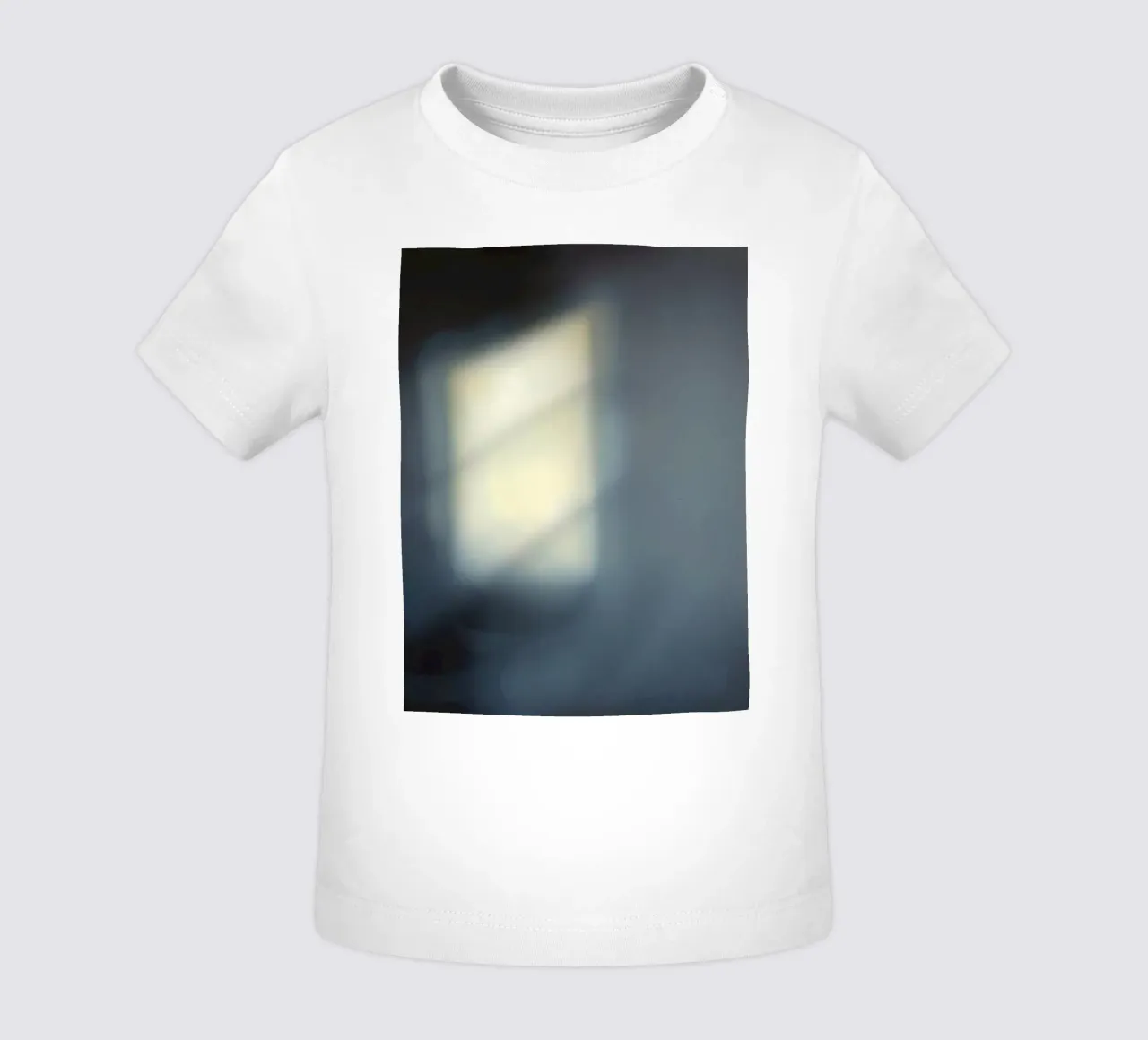 Soft light filters through a window, creating a hazy ambianc baby t-shirt by DesignDoodle