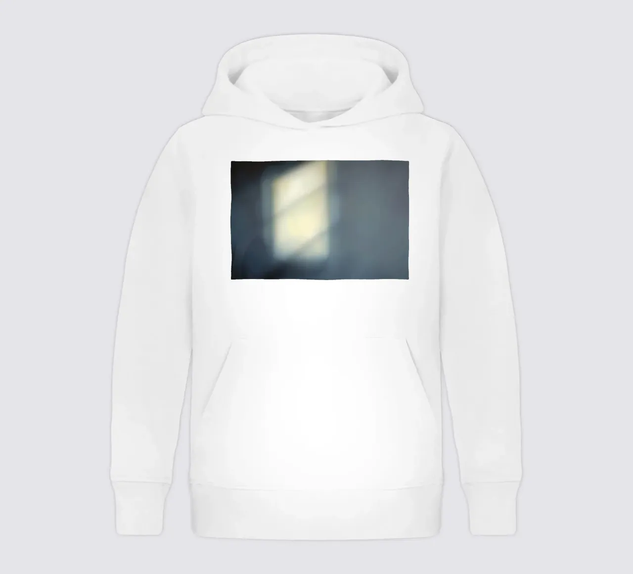 Soft light filters through a window, creating a hazy ambianc kids hoodie by DesignDoodle