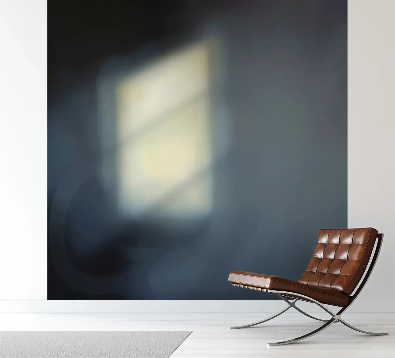 Soft light filters through a window, creating a hazy ambianc photo wallpaper by DesignDoodle