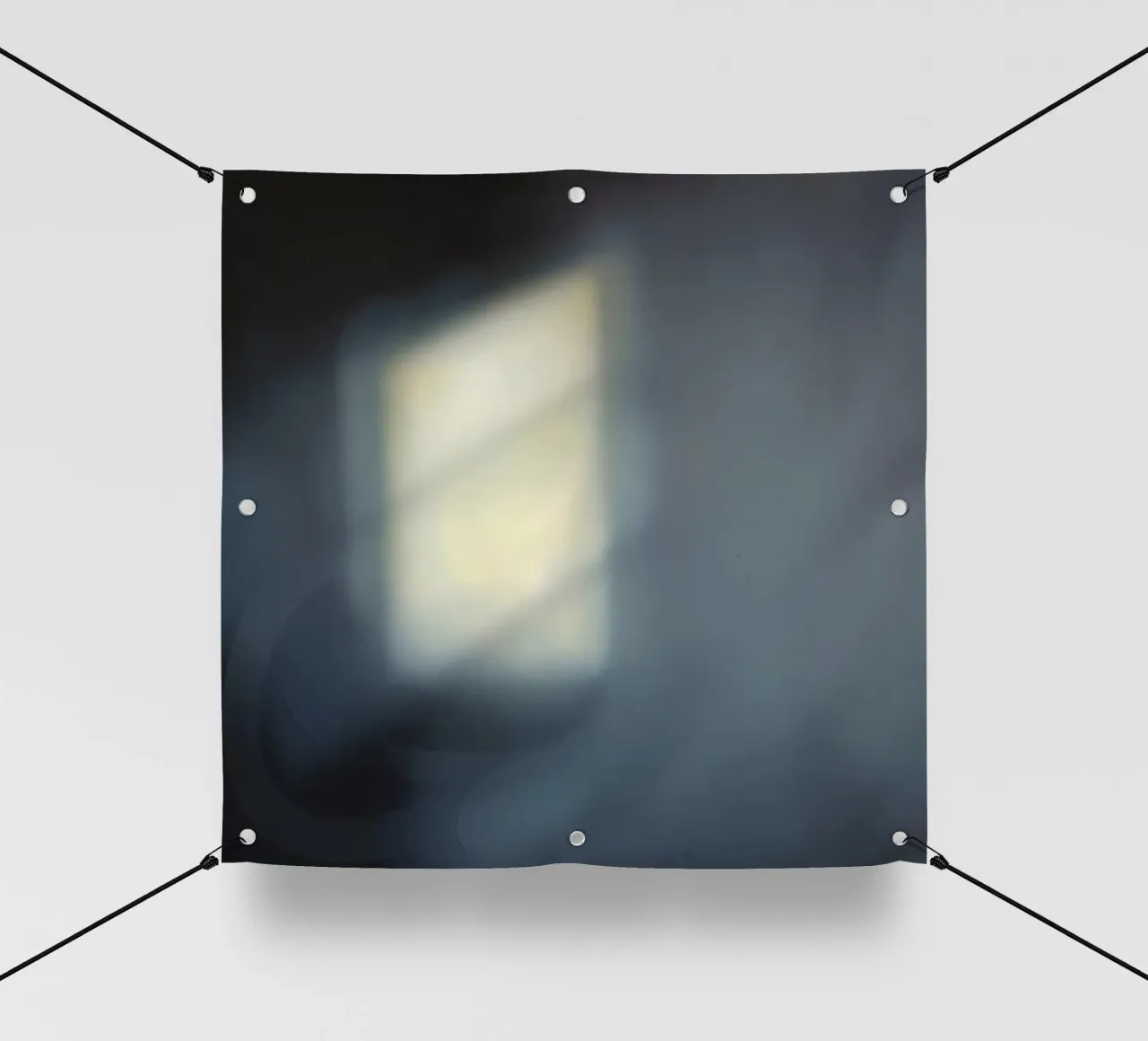 Soft light filters through a window, creating a hazy ambianc pvc cover by DesignDoodle
