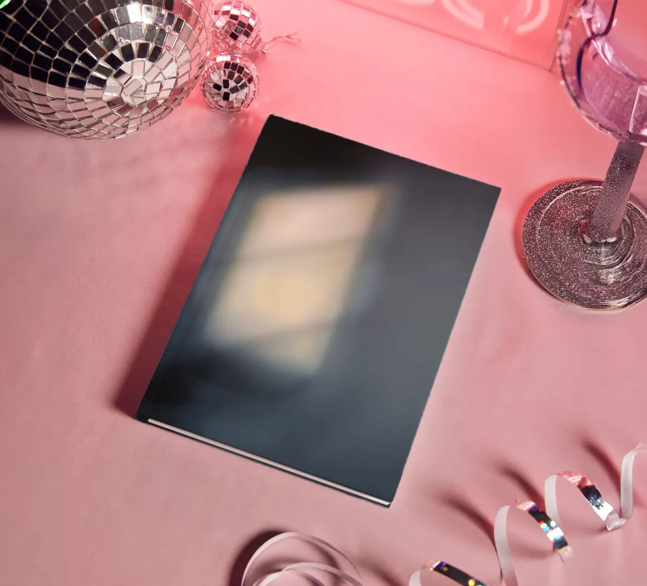 Soft light filters through a window, creating a hazy ambianc notebook by DesignDoodle