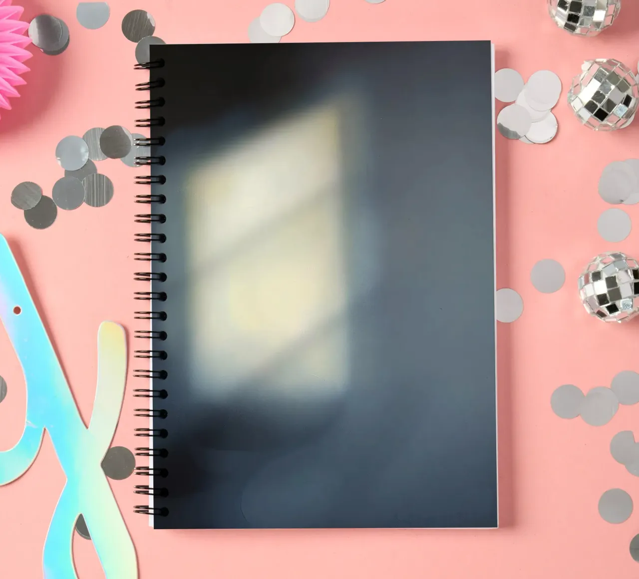 Soft light filters through a window, creating a hazy ambianc spiral notebook by DesignDoodle