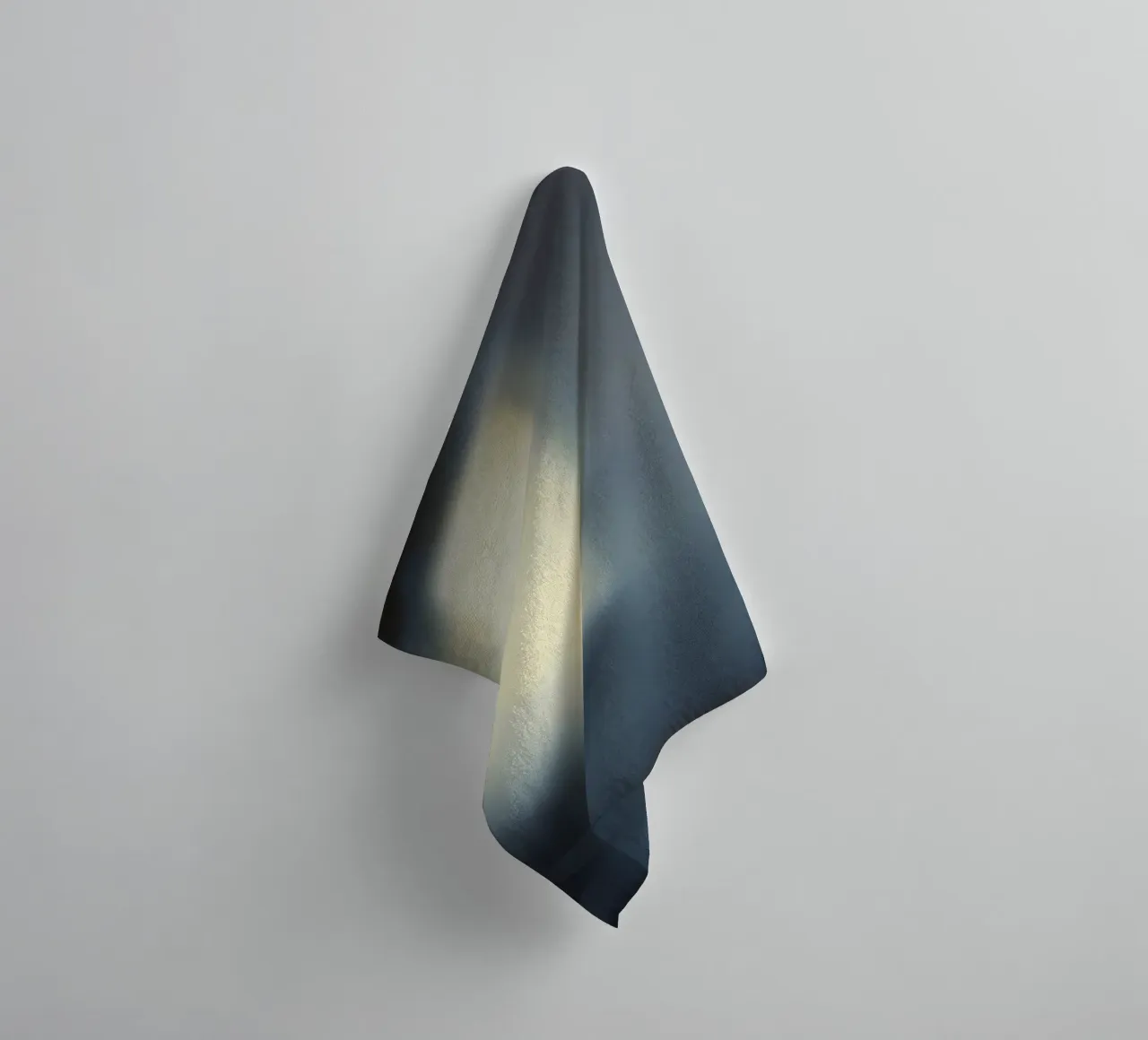 Soft light filters through a window, creating a hazy ambianc towel by DesignDoodle
