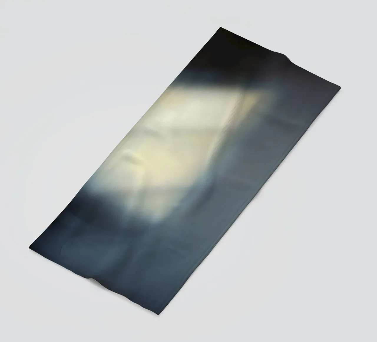 Soft light filters through a window, creating a hazy ambianc beach towel by DesignDoodle