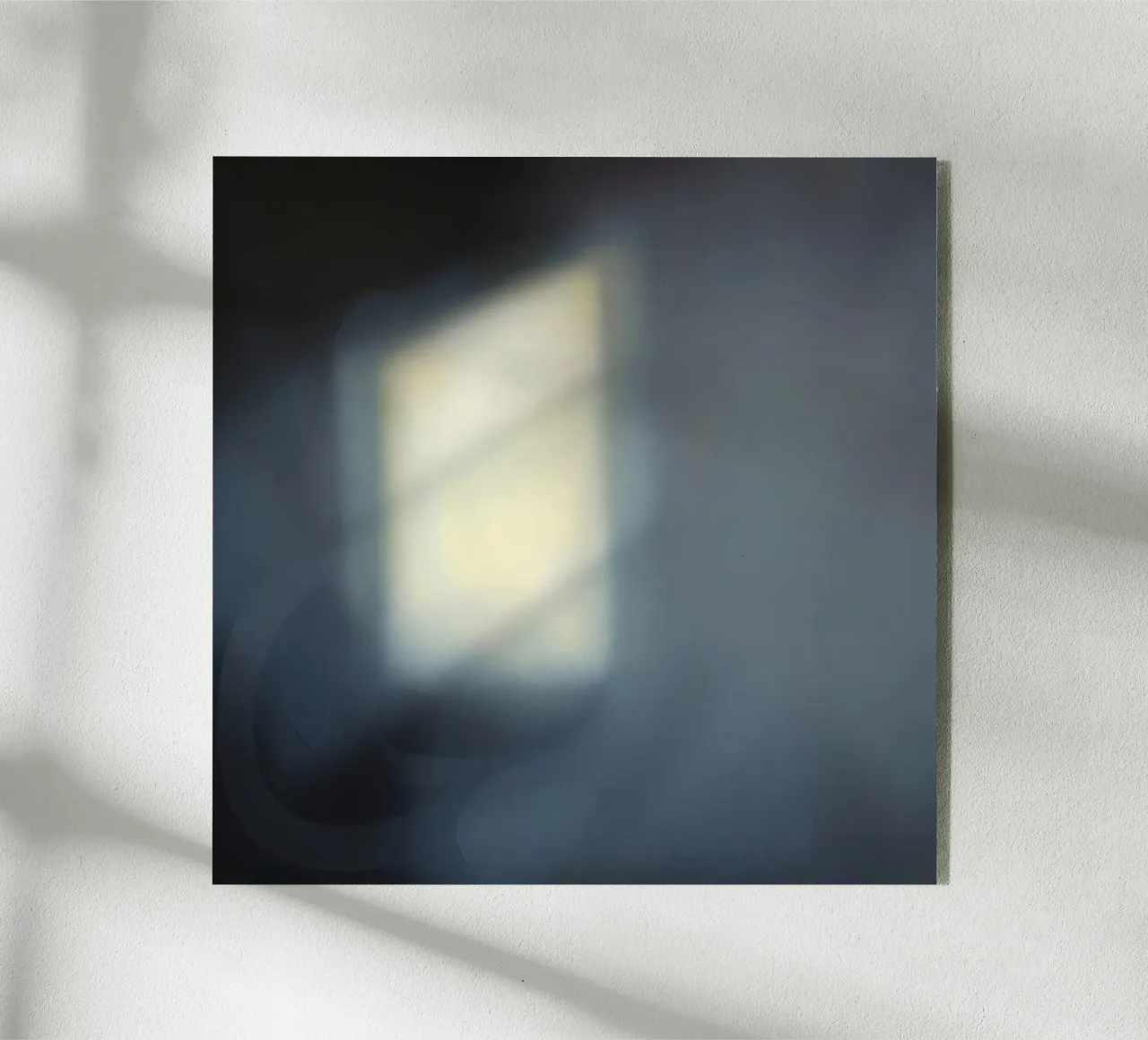 Soft light filters through a window, creating a hazy ambianc acrylic glass by DesignDoodle