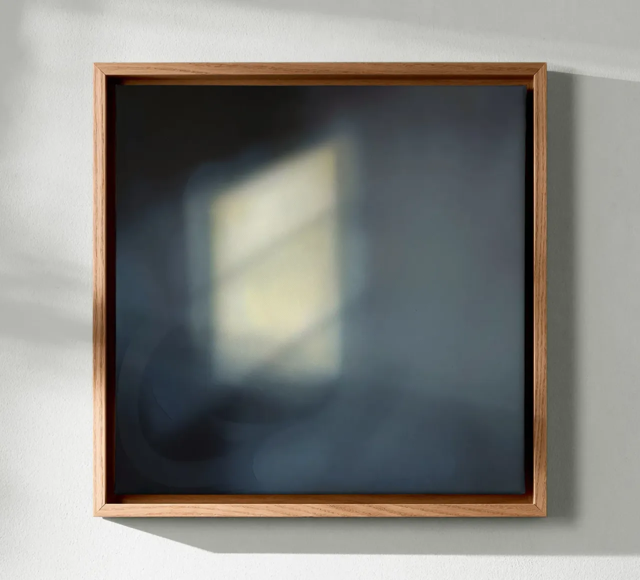 Soft light filters through a window, creating a hazy ambianc canvas by DesignDoodle