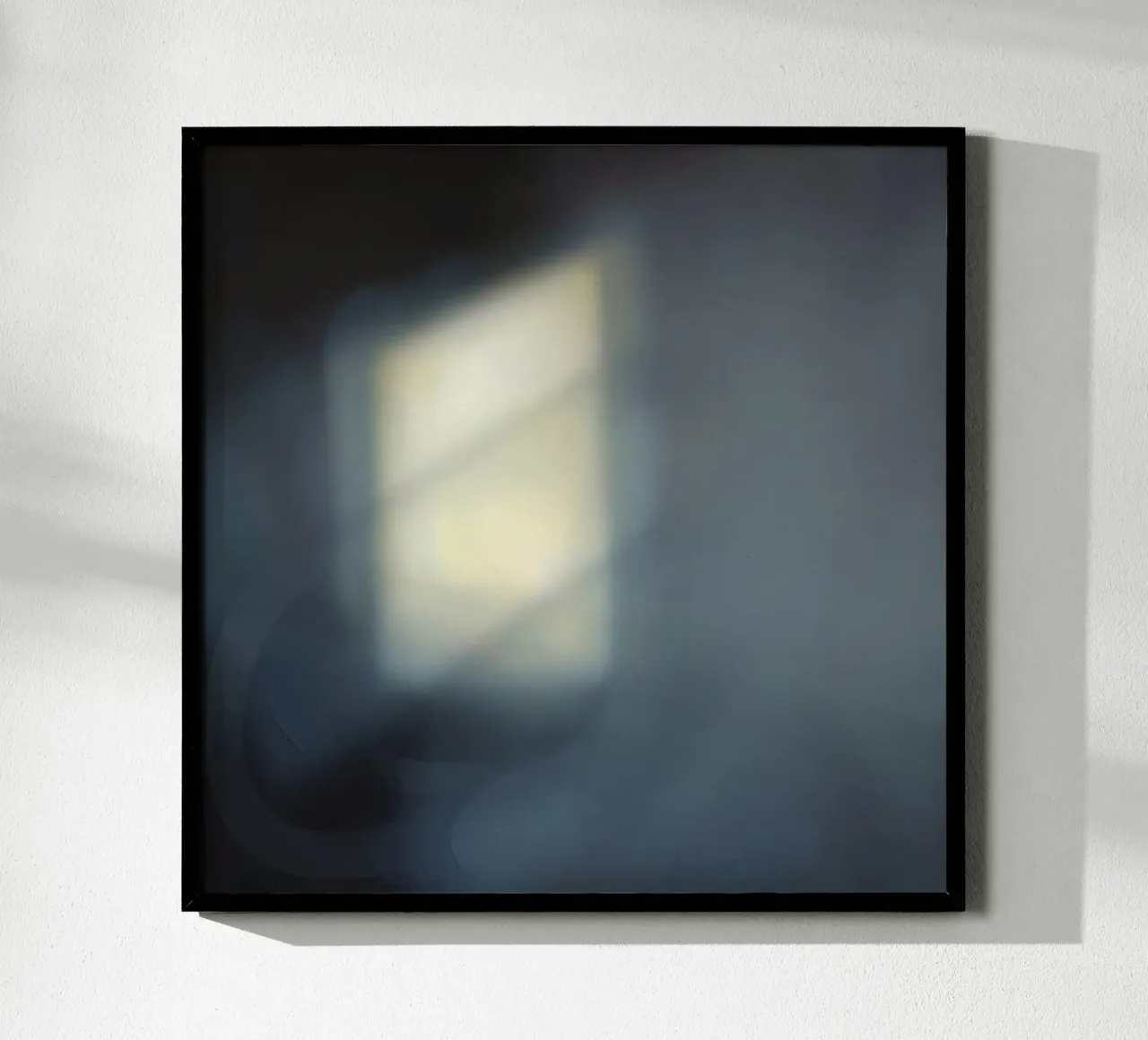 Soft light filters through a window, creating a hazy ambianc poster by DesignDoodle
