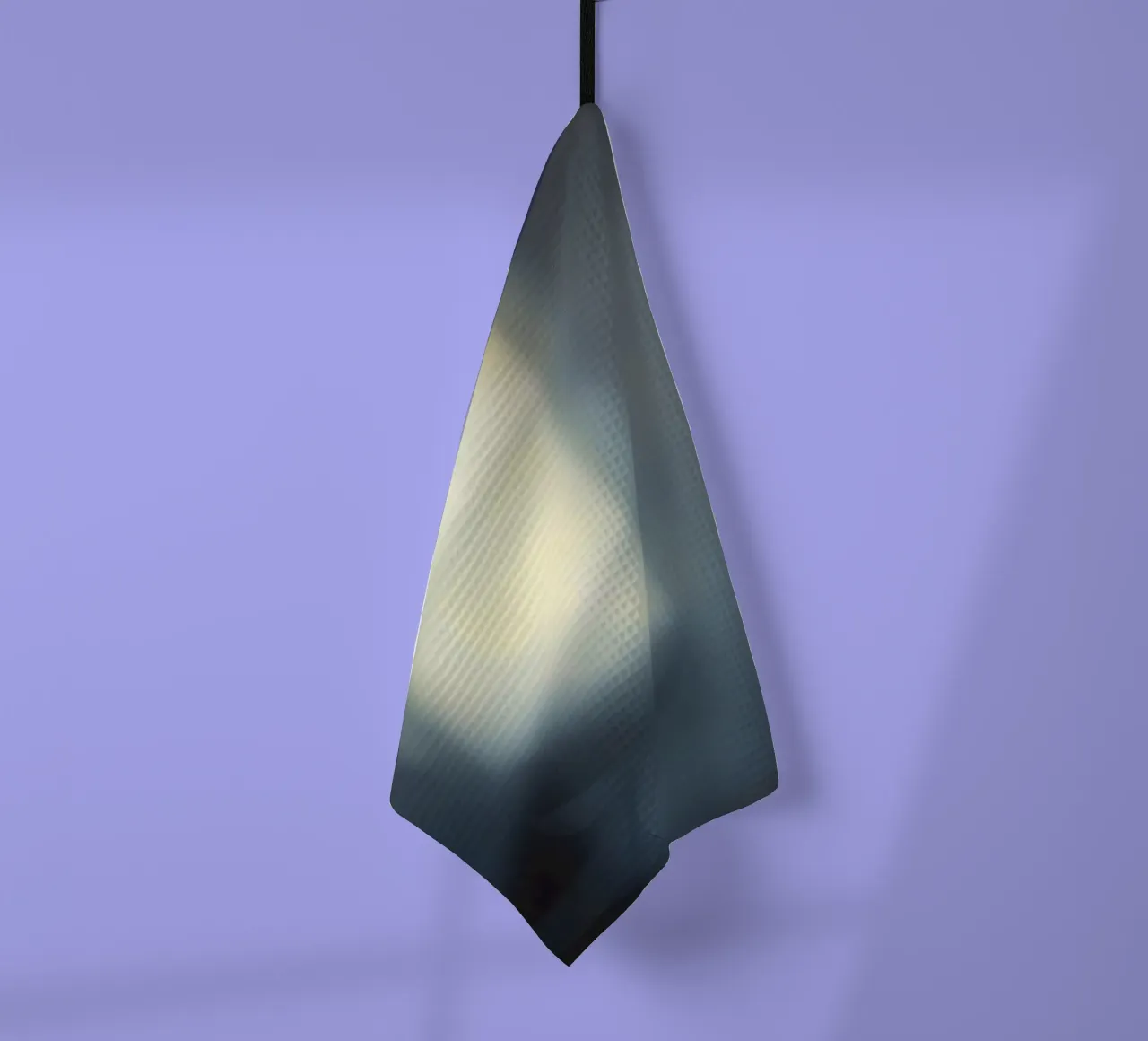 Une lumière douce filtre à travers une fenêtre, créant une ambiance brumeuse. torchon de DesignDoodle