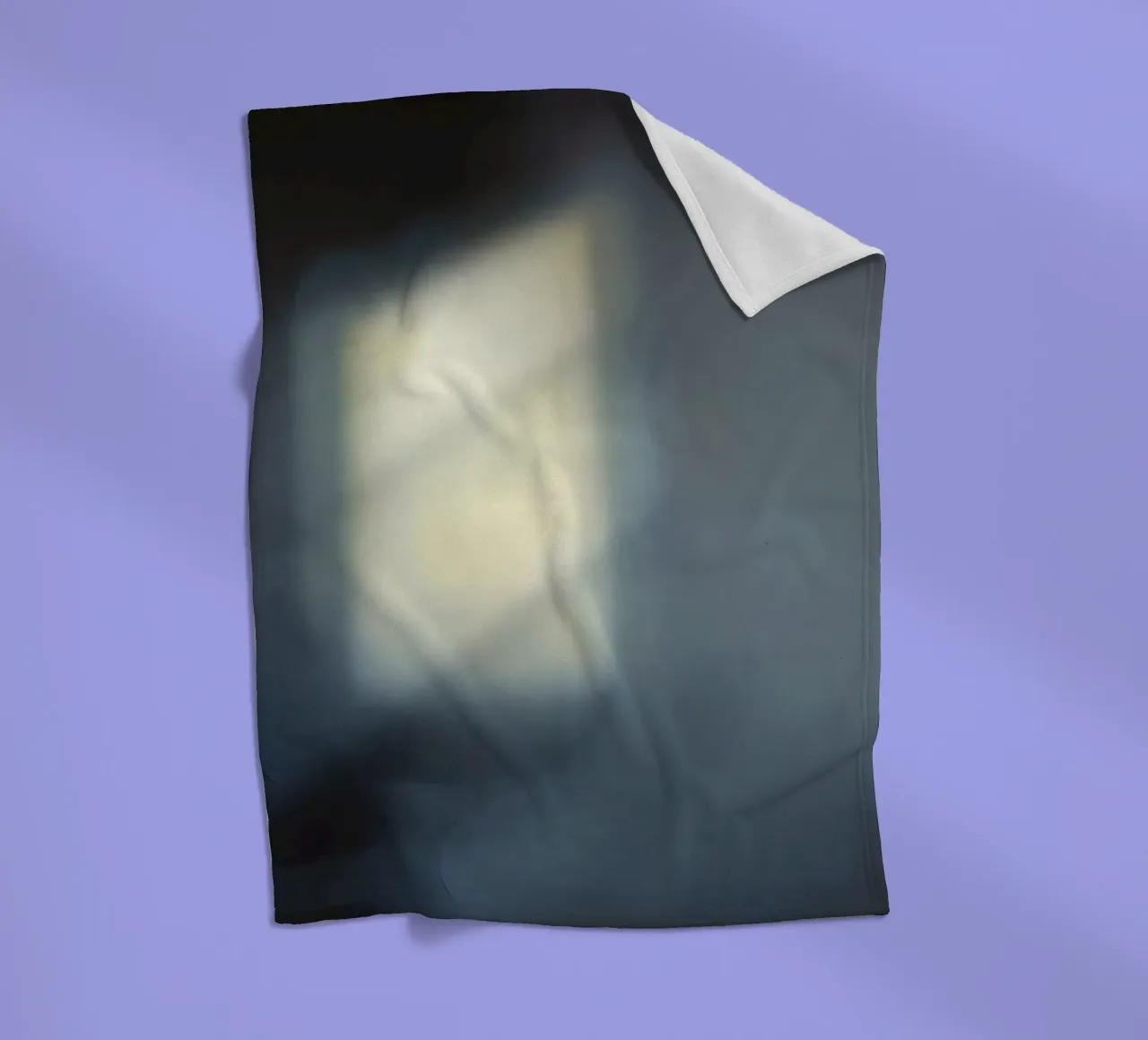 Soft light filters through a window, creating a hazy ambianc fleece blanket by DesignDoodle