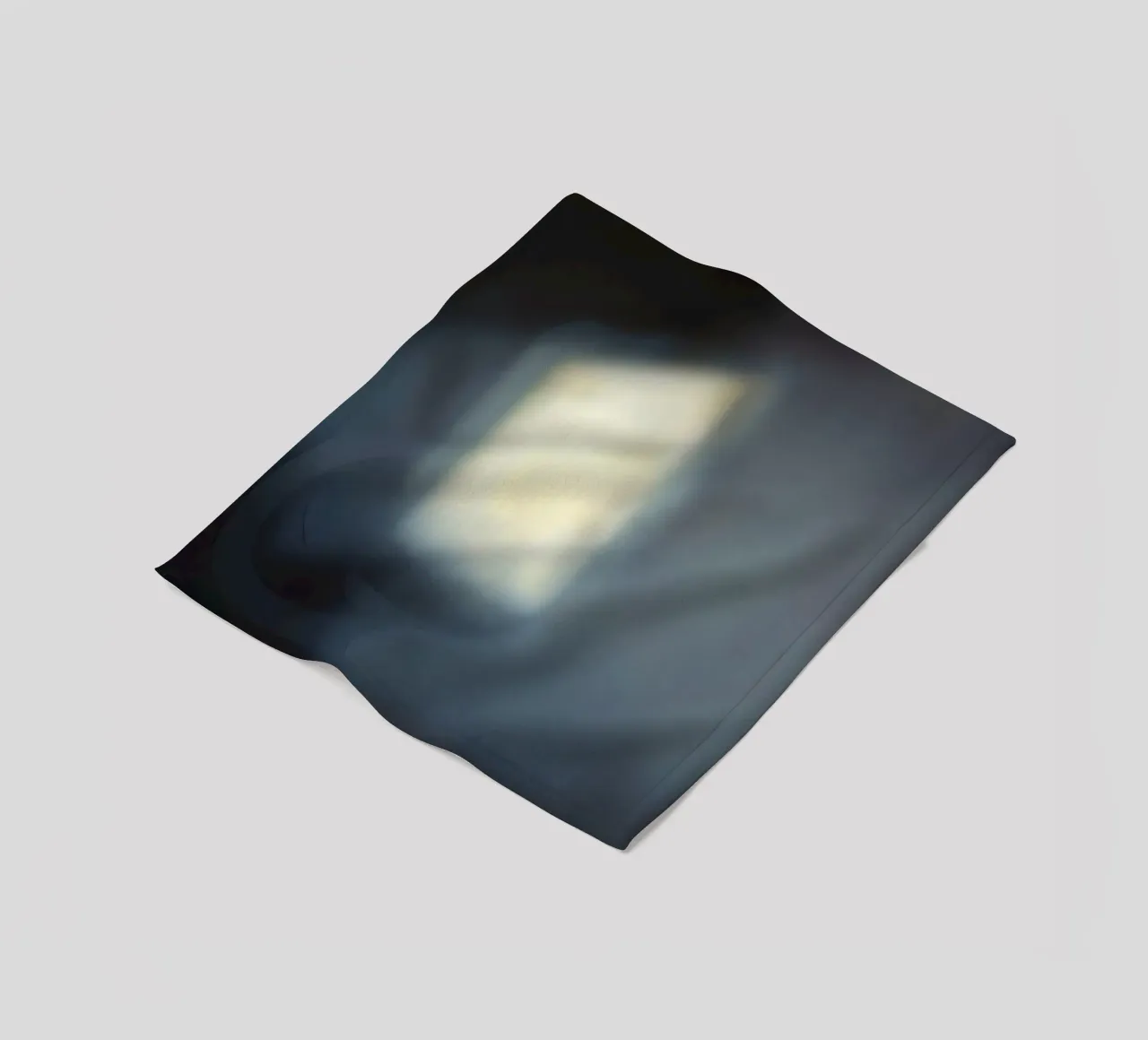 Soft light filters through a window, creating a hazy ambianc fleece blanket by DesignDoodle