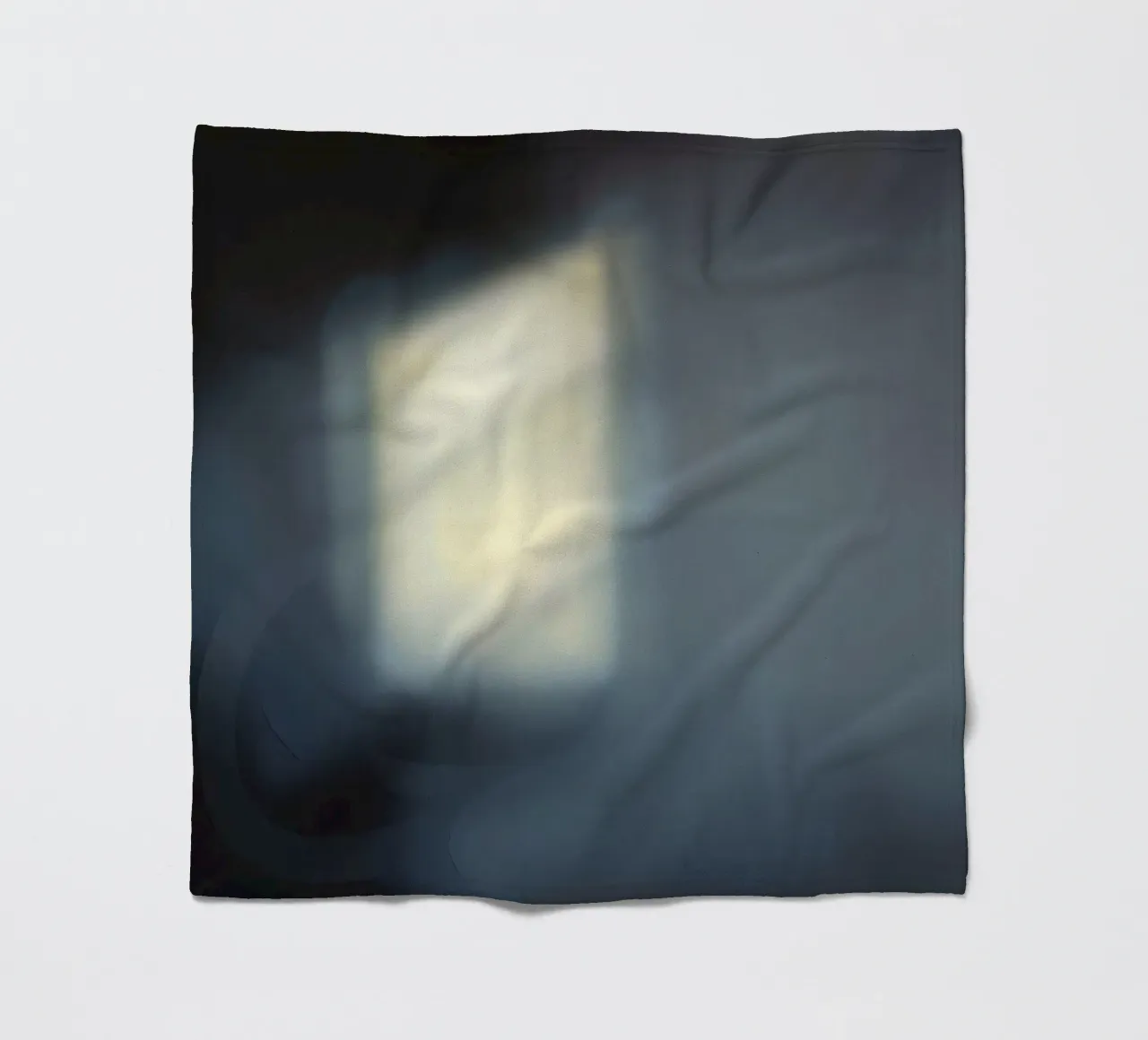 Soft light filters through a window, creating a hazy ambianc fleece blanket by DesignDoodle