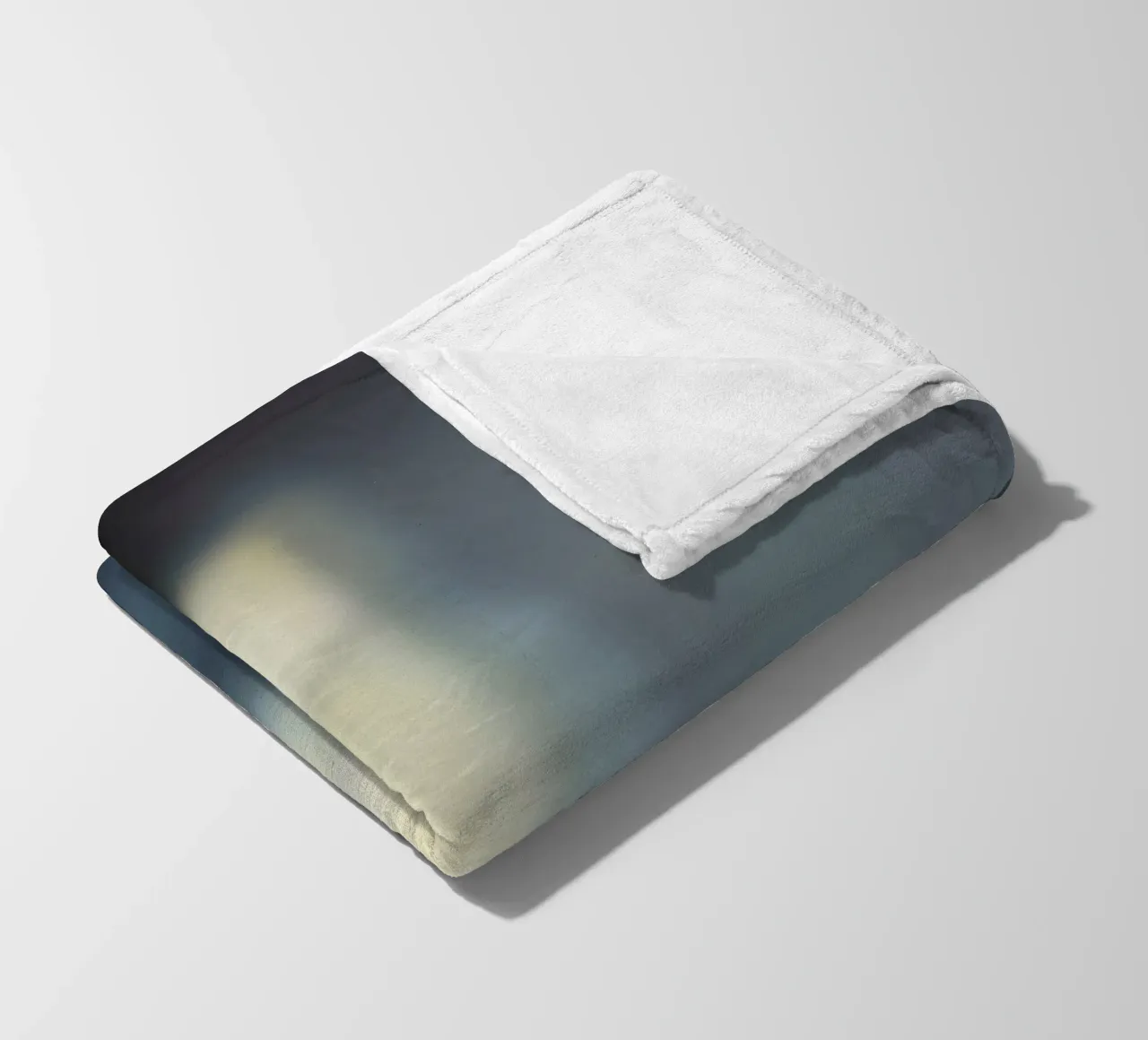 Soft light filters through a window, creating a hazy ambianc fleece blanket by DesignDoodle