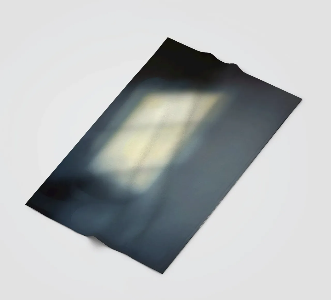 Soft light filters through a window, creating a hazy ambianc fleece blanket by DesignDoodle