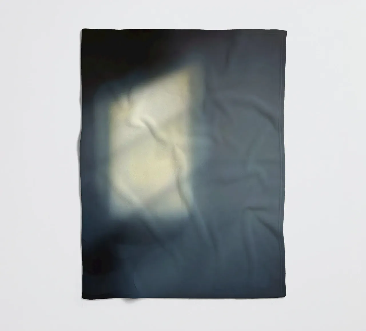 Soft light filters through a window, creating a hazy ambianc fleece blanket by DesignDoodle