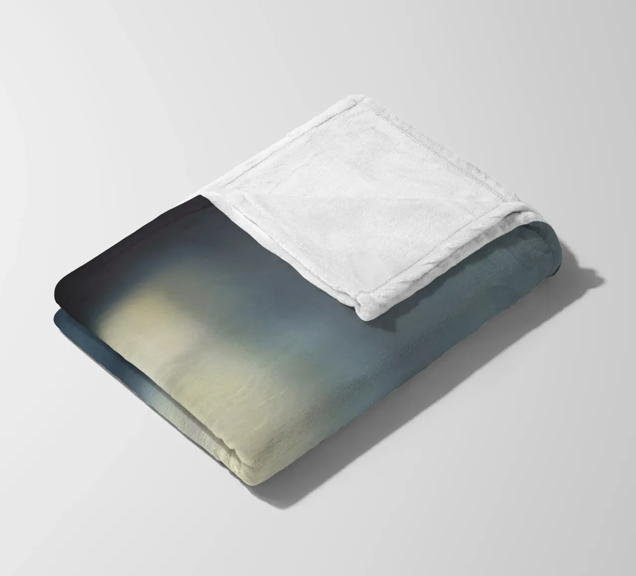 Soft light filters through a window, creating a hazy ambianc fleece blanket by DesignDoodle