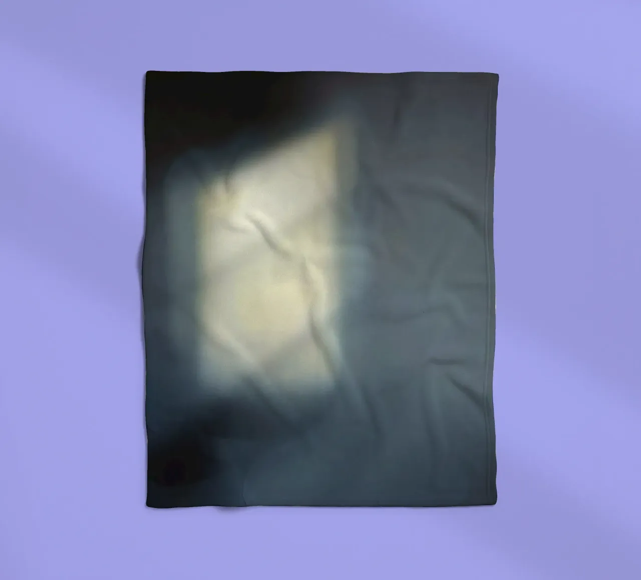 Soft light filters through a window, creating a hazy ambianc fleece blanket by DesignDoodle