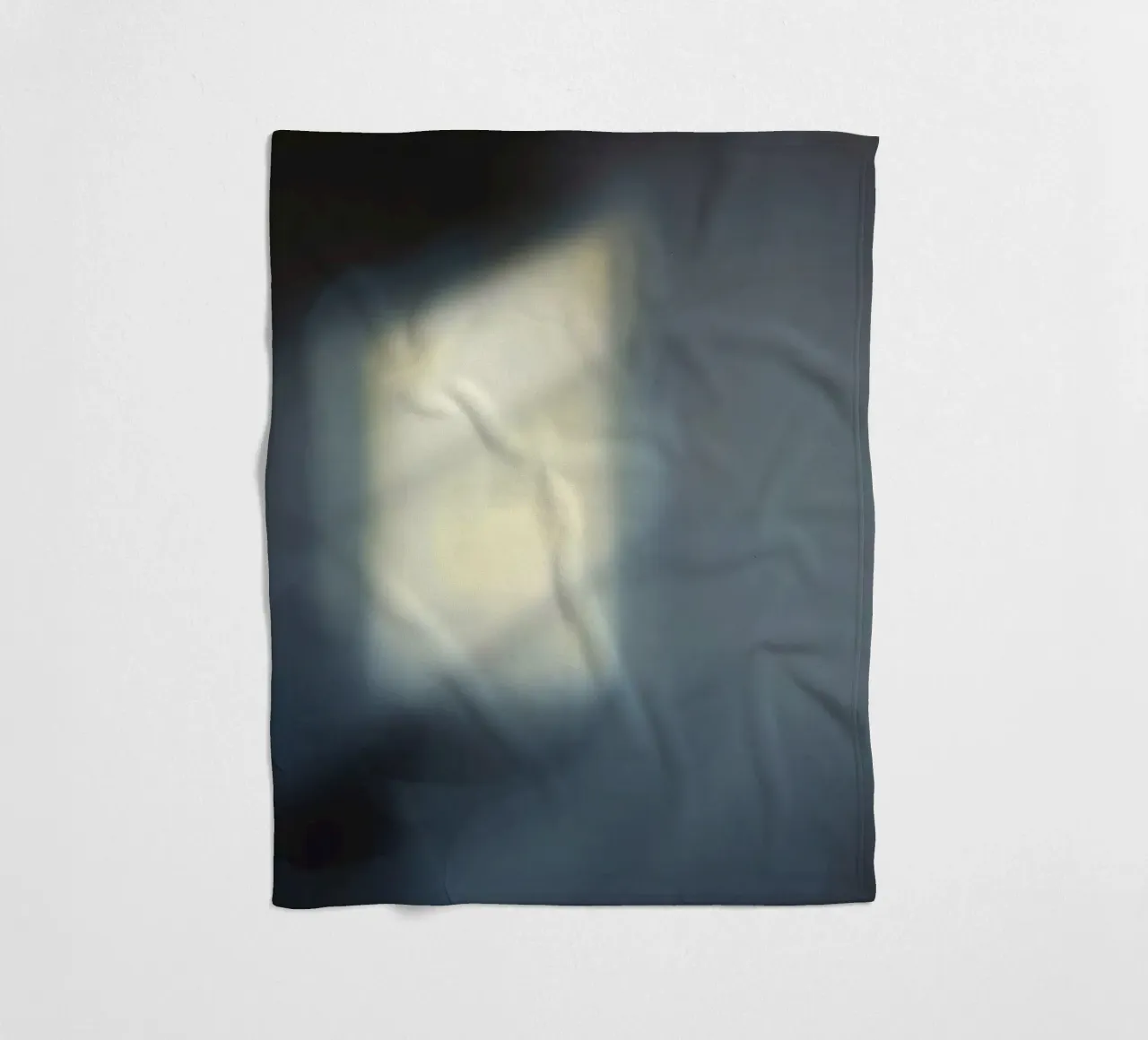 Soft light filters through a window, creating a hazy ambianc fleece blanket by DesignDoodle