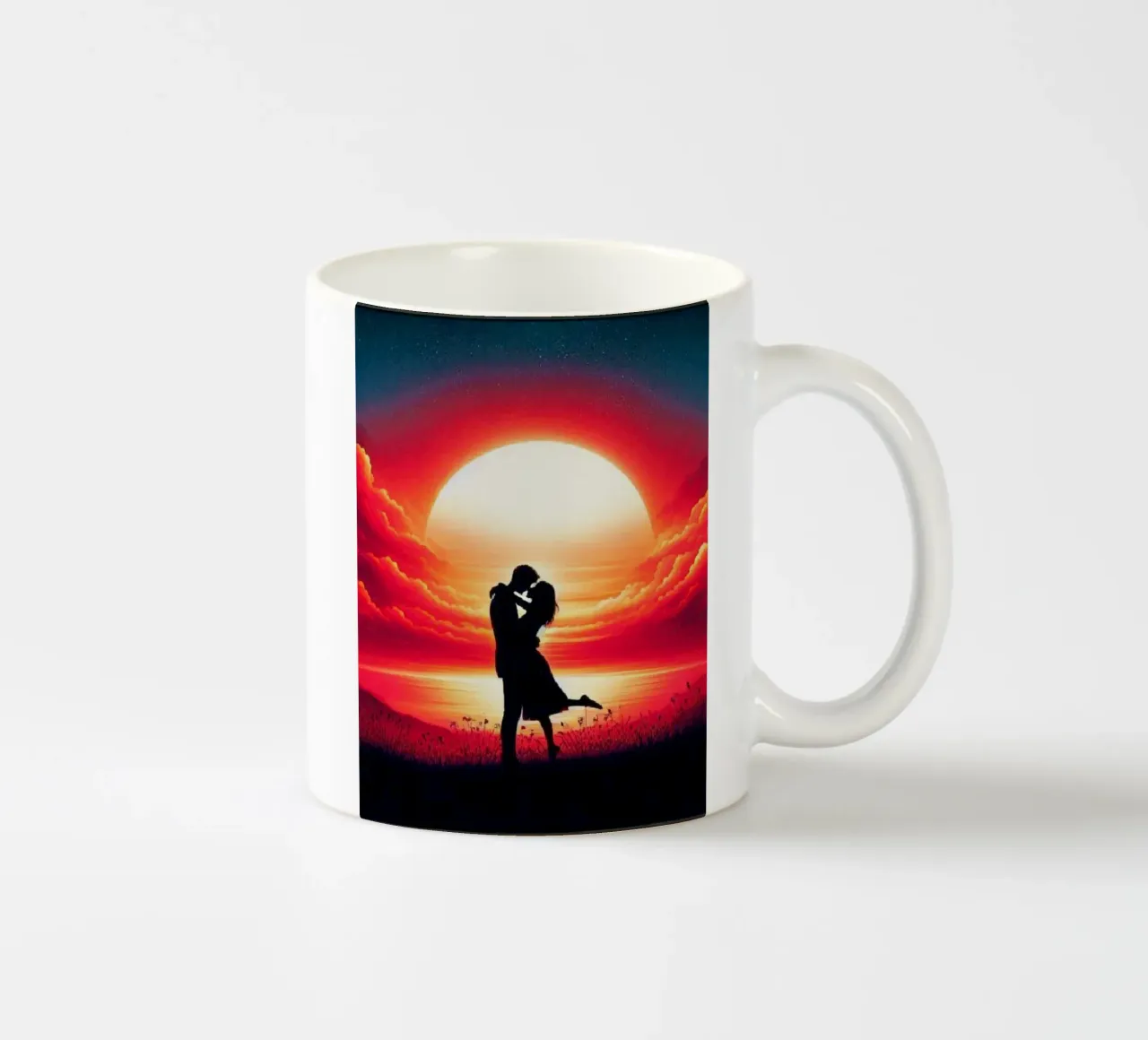 Amore sotto un cielo di fuoco tazza in ceramica da ZARAH