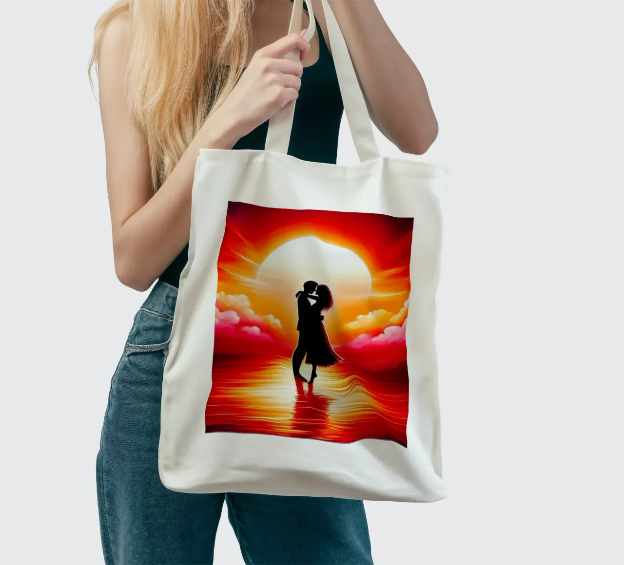 Fuoco d'amore borsa in juta da ZARAH