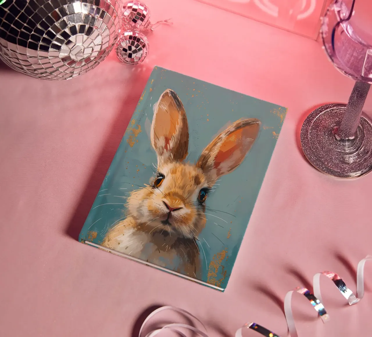 Serena mirada de conejo cuaderno de Manh beo