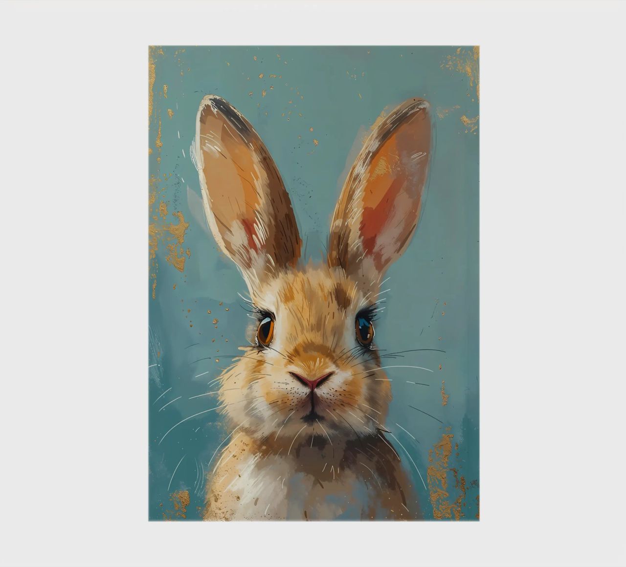 Serene Rabbit Gaze notebook by Manh beo