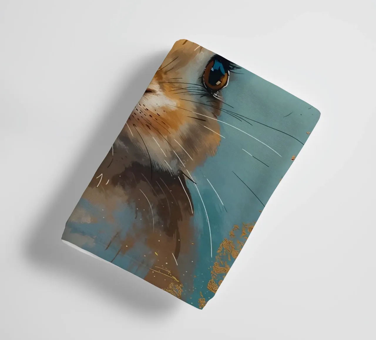 Serene Rabbit Gaze towel by Manh beo
